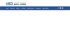 Desktop Screenshot of laboratoriosanjose.com